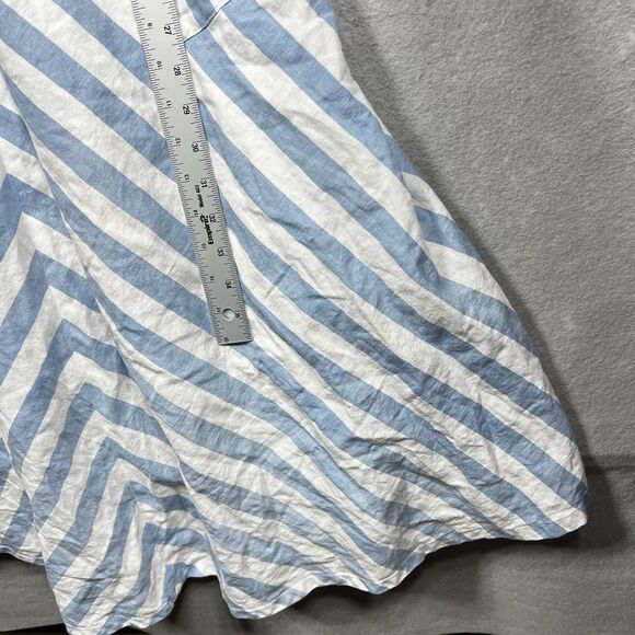 Kate Spade New York Dress Womens Size 8 Blue Deck Stripe Midi Dress Sleeveless - Picture 7 of 12